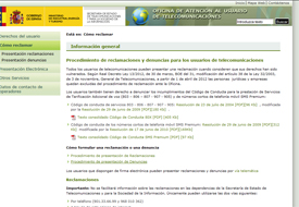 Quejas y reclamaciones de Telecomunicaciones