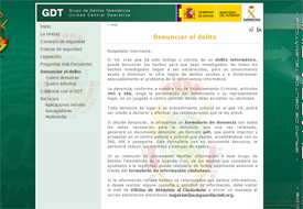 Denuncias sobre delitos informáticos